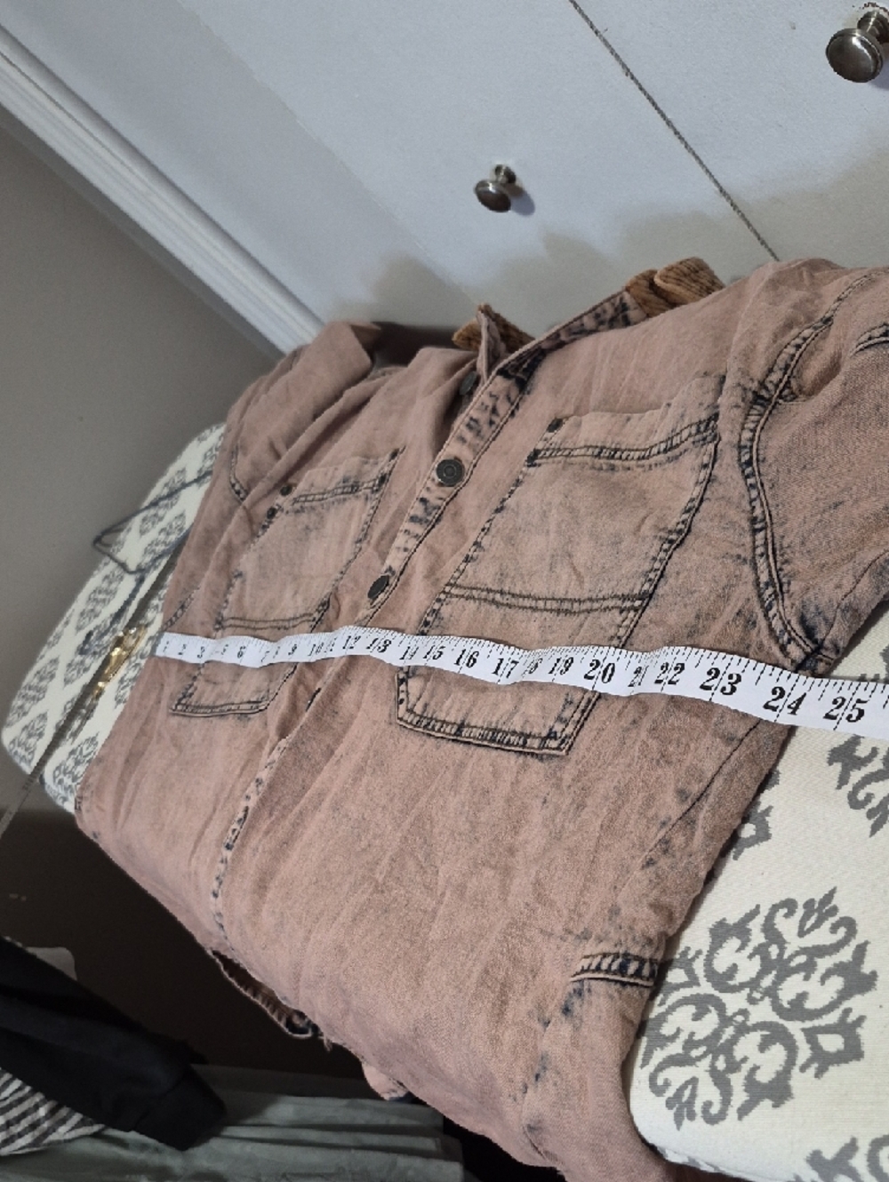 We The Free Free People Beige Brown Cord Collar Oversized Jacket - Picture 6 of 8